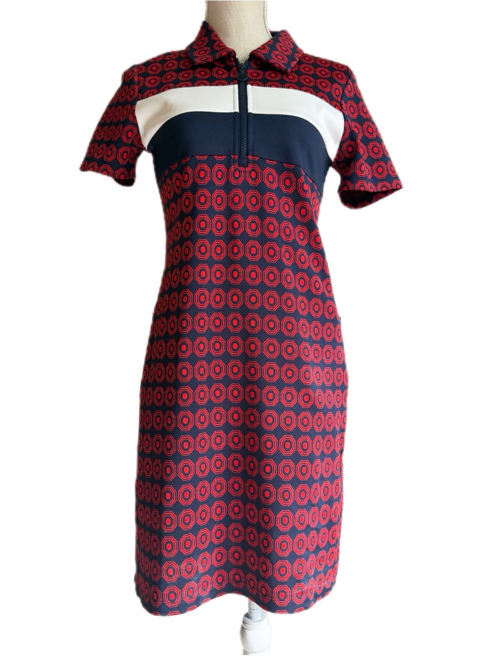 Women’s Patterned Gold Dress